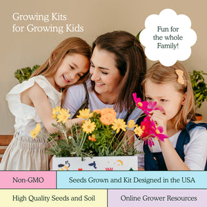 Garden Republic Jnr Kids Paint & Plant Flower Growing Kit