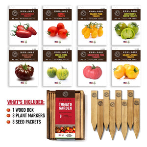 Tomato Seeds for Planting - 8 Tomato Garden Seed Packets Non GMO Heirloom Seeds